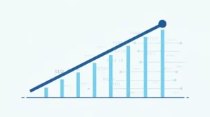 Gráfico mostrando aumento da autoridade de domínio e sucesso no SEO.