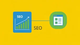 Velocidade do site afetando o SEO com um gráfico ascendente